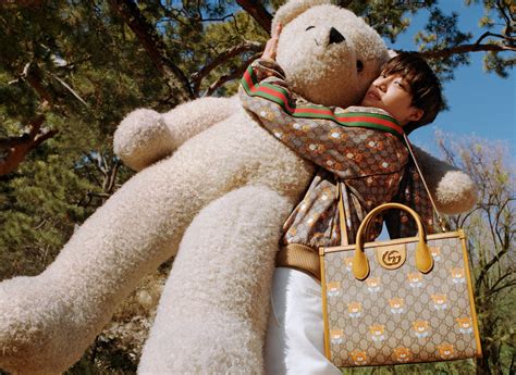 gucci ambassador kai|Gucci teddy bear bag.